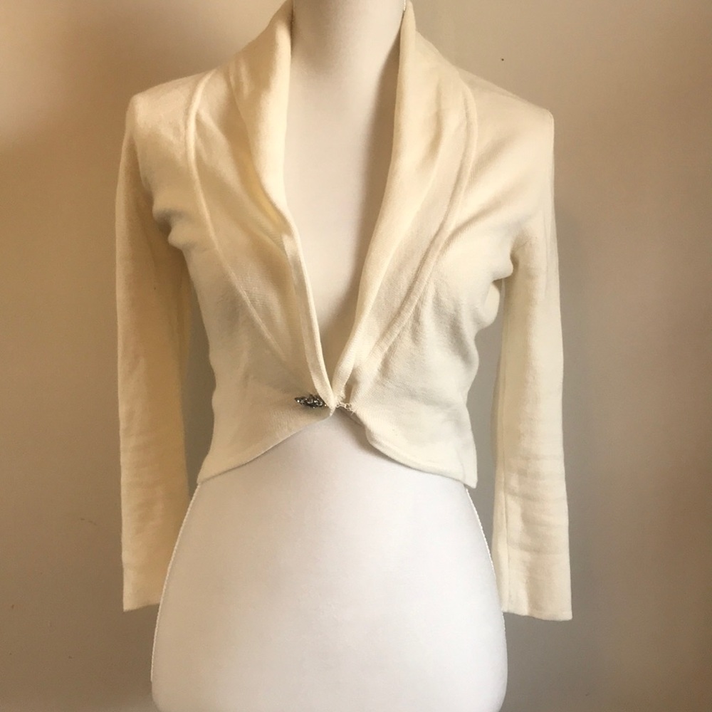 Half cut cardigan short sleeve